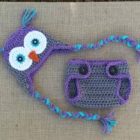 Baby Owl Cocoon,Crochet Owl Hat, newborn owl hat /newborn photo prop/Baby Pink Owl Hat/ Baby Owl Bea