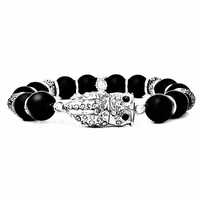 OWL MAGNETIC CLASP Bracelet| Owl Beaded Bracelet| Silver Owl Bead Bracelet| Owl Lover Bracelet| Gems