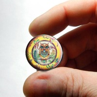 Retro Glass Owl Cabochon for Jewelry and Pendant Making - Design 20 8mm 10mm 12mm 13mm 14mm 16mm 18m