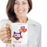 I Love You Cup, Owl Mug Gift, Balloon Cup, Youre My Person Mug, Adorable Mug, Unique Owl Mug, Romant