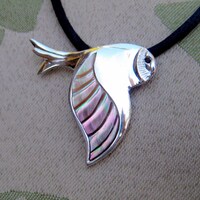 Owl pendant in Sterling SIlver, titled "On the wing."