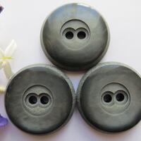 1950s Vintage Big 'Owl Eyes' Mottled Grey Coat Jacket Cape Dress Buttons-35mm