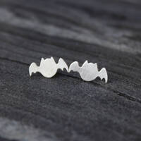 Bat studs, Owl studs, Miniature earrings, Sterling silver stud earrings, owl earrings, minimalist ba