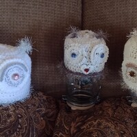 Hand Crochet Owl Hats,Crochet Infant Owl Hats, Adult Crocheted Owl Hats,Winter Hats,Crochet Christma