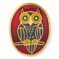 Owl Pin, Vintage badge, Bird Pin, Soviet Vintage Pin, Vintage Badge, Soviet Pin, Enamel Pin, USSR