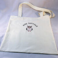 Owl shopping / tote bag long handle