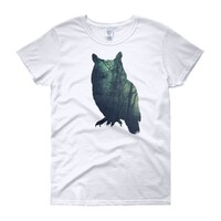 Owl Shirt, Womens Tee, Forest Shirt, Owl Totem Animal Shirt, Owl Spirit Animal Shirt, Owl Gift, Owl 