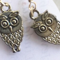 Owl Earring, Bird Earring, Owl Jewelry, Owl Gift, Bird Jewelry, Owl Lover, Animal Earring, Silver Ea