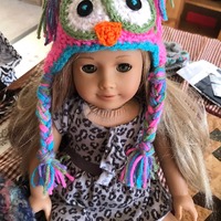 Doll owl hat