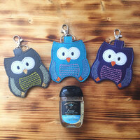 Owl Hand Sanitizer Holder | Owl Tail Key Ring | Owl Key Chain | Pocket Keeper Holder | Owl Party Fav