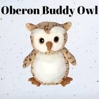 Embroidery Buddy Oberon Owl | Woodland Stuffed Animal | Woodland Gifts | Personalized Gifts