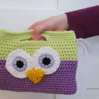 Kid's Owl Purse Toddler Handbag Flower Girl Gift Birthday Gift Kindergarten Graduation Gift Purp