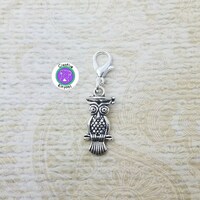 Graduation owl charm, 3d owl bracelet charm, grad zipper charm, double sided owl graduation charm wi
