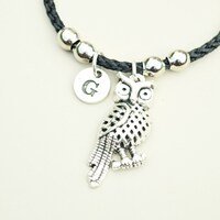 Owl Bracelet, Owl Charm Gift, Owl Lover Gift, Owl Jewelry, Silver Owl Jewelry, Owl Charm, Under 10, 