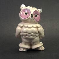 Vintage Kay Finch Hand Painted Owl Figurine (E10301)