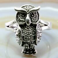 Owl, Silver, Ring, 925 silver