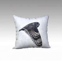 Short-Eared Owl Photographic Pillow (18" x 18" and 22" x 22")