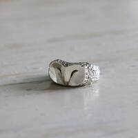 Owl Bird ring for girl made of sterling silver 925 bohemian style