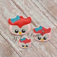 Owl Feltie Owl Head Feltie Embroidery File
