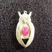 New ..{ Glass cast Owl } pendant