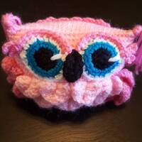 Crochet Pink Owl Plush, Personalized Owl, Amigurumi Owl, Cute Pink Owl Gift, Gift for Her, Owl Lover