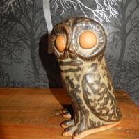 Tremar Pottery Owl, Cornish Studio Pottery, Money Box, Wildlife Night Owl, British Birds, Savings Bo