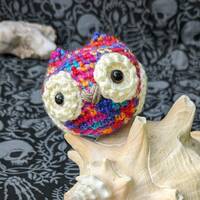 LGBTQ+ Rainbow Pride Owl (Nugget) - LGBTQ+, Gay Pride Amigurumi Crocheted Owl
