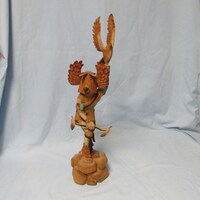 19.5 inch Adrian Poleahla Owl Falconer Mongwa Hopi Indian Kachina Katsina Doll 6590usd or best offer