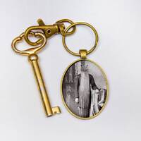 Owl Art Gift, For Teacher, Bird Lover Idea, Key Chain Ring, Animal Charm Tassel, Cute Bag Pull, Men 