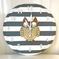 Owl Nursery Clock