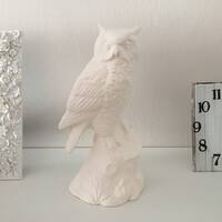 Ceramic Owl, Ready to Paint, Ceramic Bisque, Handmade Ceramics, Home Decor, Housewarming, Unpainted 