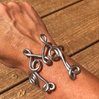 Stunning Silver Bold Mystic Owl Bracelet/Unique Owl Jewelry/Lightweight/Flexible/Animal/LydiaZ/Owl L