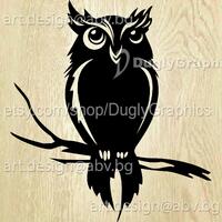 Vector OWL, AI, PNG, eps, pdf, svg, dxf, jpg Download, Digital image, graphical, animal, bird, disco