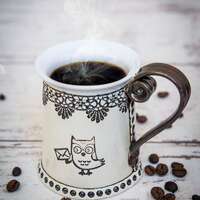 Owl mug, Coffee mug,  Tea mug, Ceramics and Pottery, Unique  Mug, Handmade mug, Funny mugs, Housewar