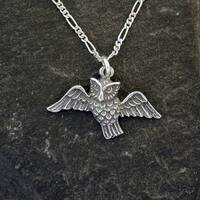 Sterling Silver Owl Pendant on a Sterling Silver Chain