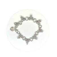 Triple Point Byzantine with Owl or Heart Charm, Chain Maille Bracelet