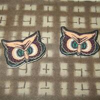 Owl Face Vintage Halloween Mask inspired  Pierced Earrings, handmade jewelry
