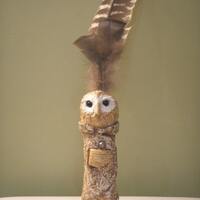 Shaman Owl Animal Totem Wand SALE Free mini wand with purchase