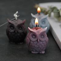 3D Owl Candle Silicone Mold-Animal Owl Candle Mold-Cute Owl Candle Mold-Scented Plaster Owl Mold-Sil