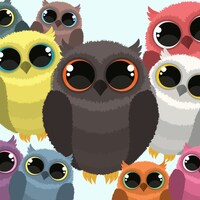 Baby Owl Clipart, owls clipart set, owl graphics, cute owl clip art, digital owl, pink, orange, brow