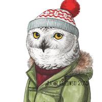 Mr. Snowy Owl - Archival Print