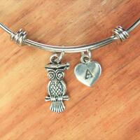 Owl Doctor Charm Bracelet Owl Doctor Charm Bangle Owl Charm Owl Doctor Gift Halloween Gift Animal Ch