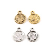 2 Pieces Ancient Greek Mythology Athena's Owl Symbol Double Sided Coin Medallion Charm MOV Penda