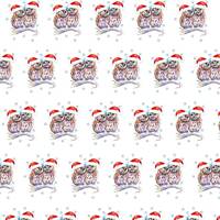 Christmas  Wrapping Paper, Christmas Tags, Christmas Owls