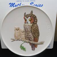 1979 Goebel Owl and babies Plate Mothers Series Fifth Edition W. Germany