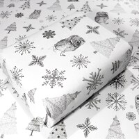 Meeting of the Owls - Eco Christmas gift wrap | Unique hand drawn artwork on 100%recycled matte pape