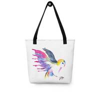 Barn Owl Watercolor Tote Bag Gift For Birder, Bird Lover, Bird Watcher, Bird Nerd, Nature Lover, Nat