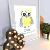 DIY Footprint Owl - Gift from Baby - Gift for New Mom - Baby Shower Gift - INSTANT Download Printabl