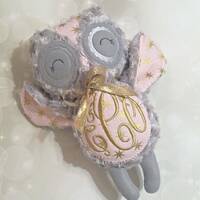 Personalized Owl Stuffie - Stuffed animal - Monogram owl - Plush Owl - Personalized Baby Gift - Baby