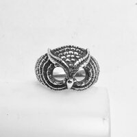 Sterling Silver Handmade OWL Ring Vintage NEW